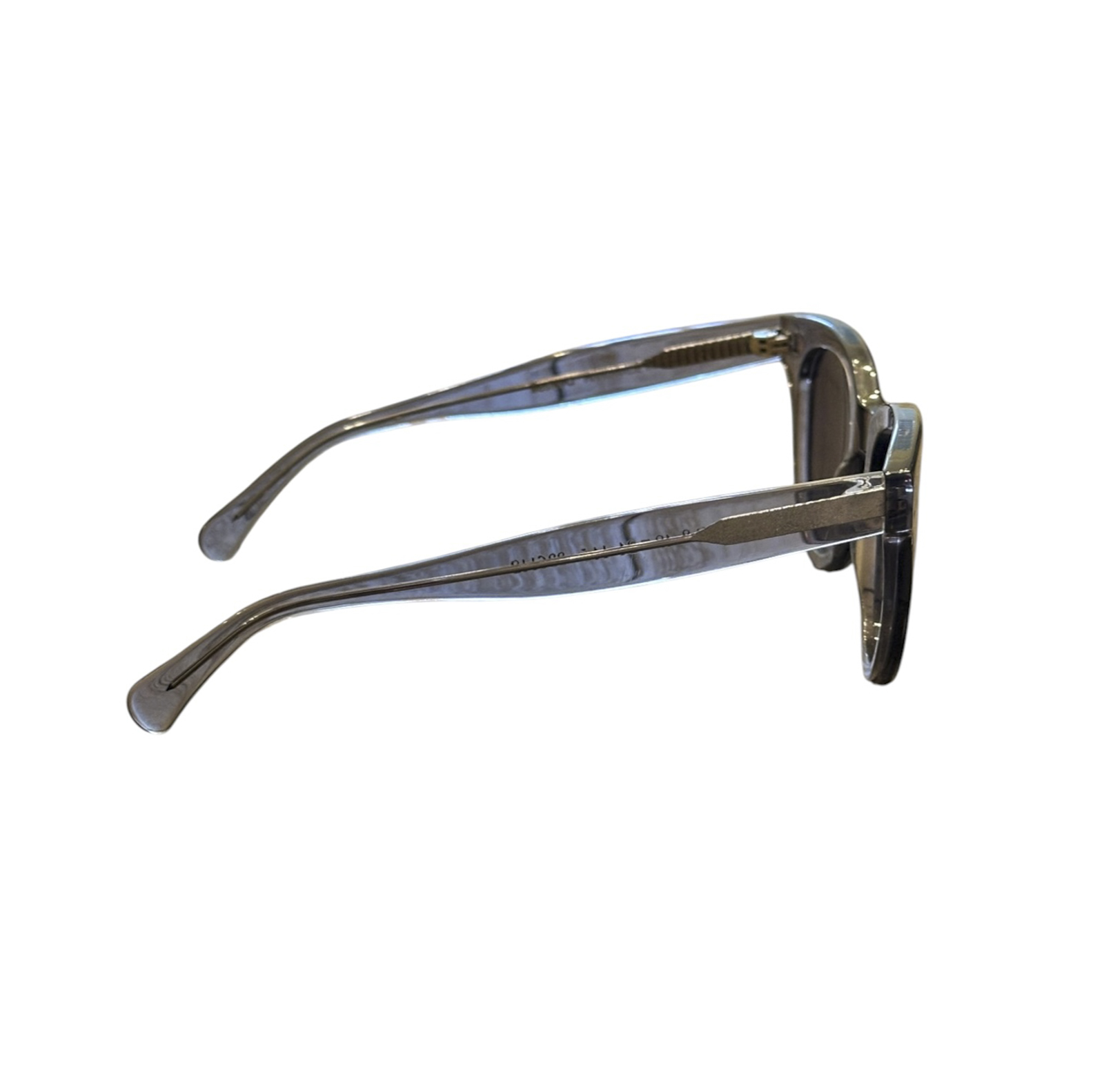 Illesteva Sicilia Grey Gray Acetate Round Sunglasses Designer Eyewear w/ Case - Image 3