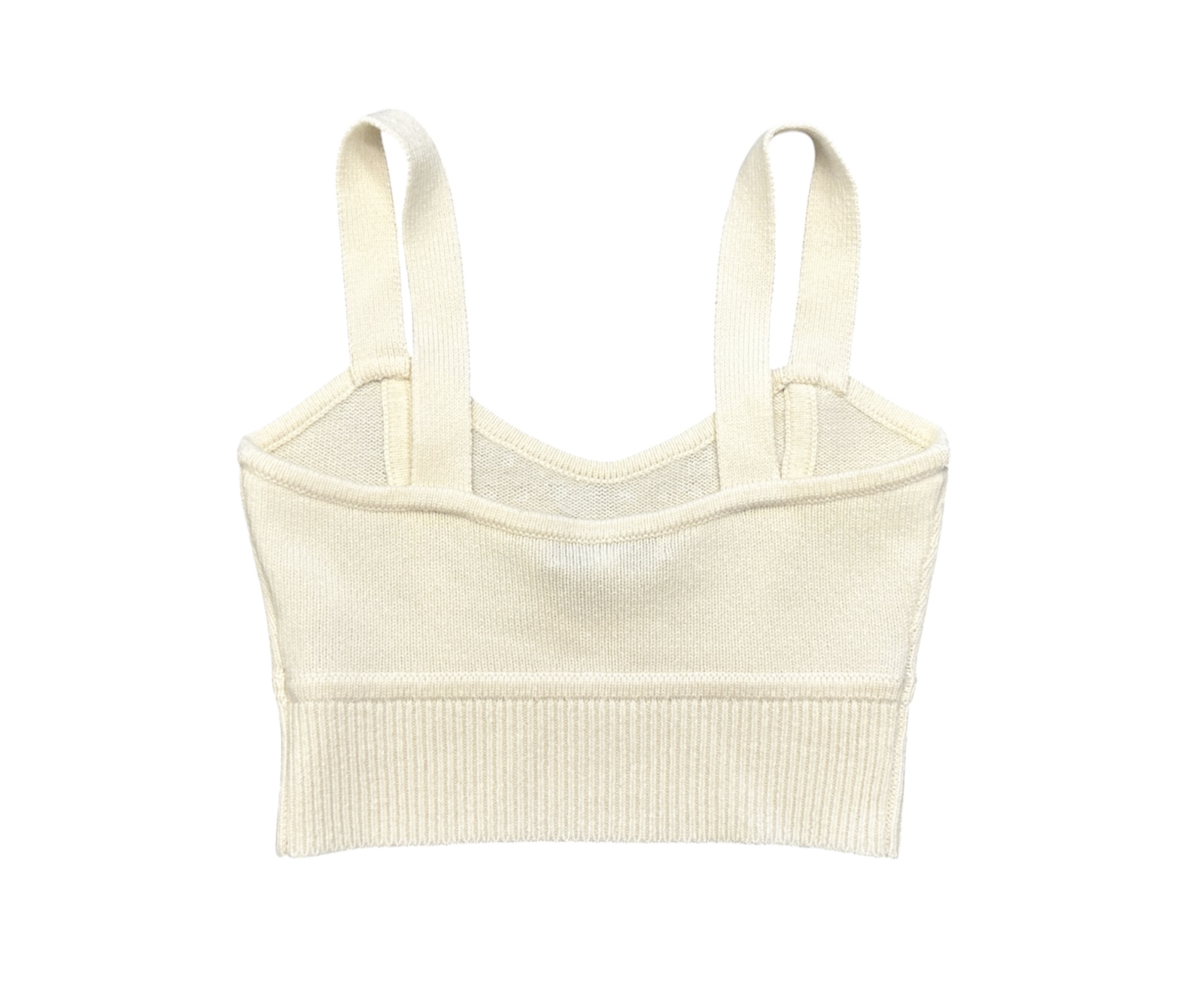 INTERMIX Kelly Wool Cashmere Rhinestone Knit Bralette Crop Top XS NWOT - Image 4