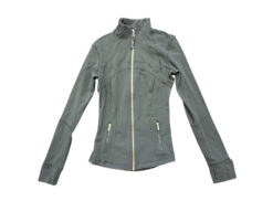 Alternative view of Lululemon Define Cropped Jacket Nulu Dark Forest Gold Zip Womens Size 4 RARE