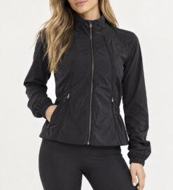 Lululemon Travel To Track Full Zip Vented Running Reflective Jacket 4 Black