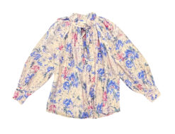Alternative view of LoveShackFancy Willow Top XS Whispering Lilac Floral Cotton Silk Blouse $295