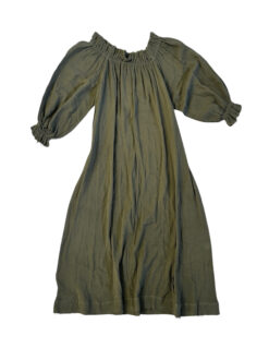 Alternative view of MIKOH Olive Green Off Shoulder Kaftan Maxi Dress Womens Size 1 Boho Resort
