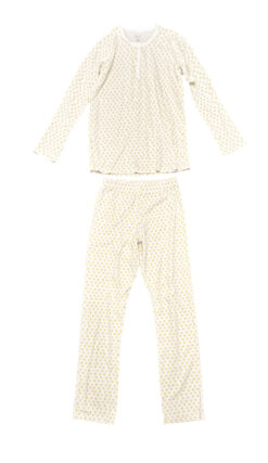 Alternative view of Roller Rabbit Sunshine Hearts Henley 2 Piece Pajama Set P/XS Pima Cotton