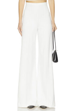 Ripley Rader NWT Off White Wide Leg High Waist Pants Size 1 XS $198