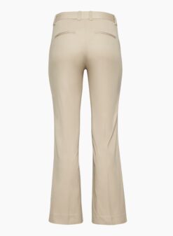 Alternative view of Aritzia Babaton NWT Mod Pant Beige Khaki Mid Rise Flare Trousers Size 4