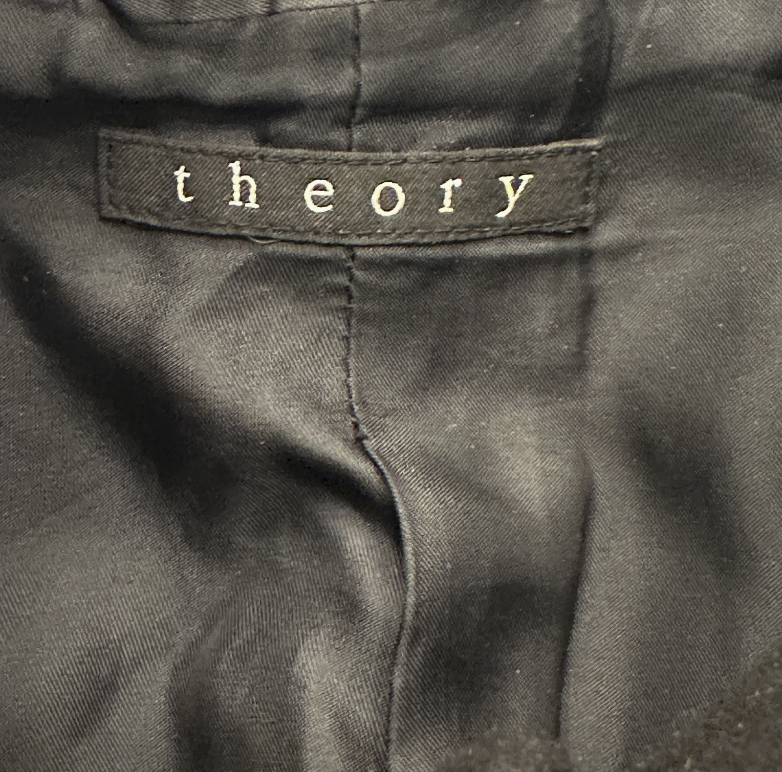 Theory Belvin Men's Black Wool Cashmere Blend Stand Collar Coat Size Large - Image 5