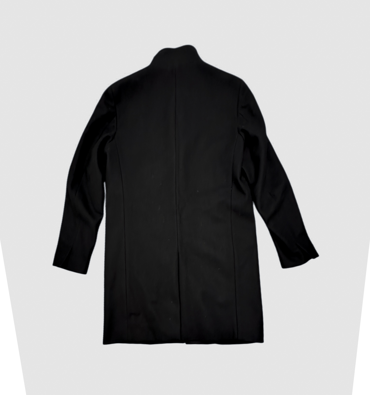 Theory Belvin Men's Black Wool Cashmere Blend Stand Collar Coat Size Large - Image 4