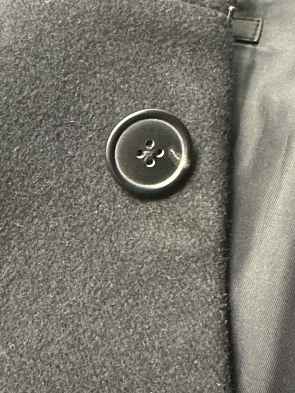 Theory Belvin Men's Black Wool Cashmere Blend Stand Collar Coat Size Large - Image 9