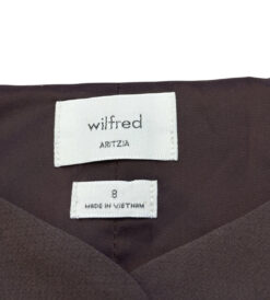 Alternative view of Aritzia Wilfred Regal Vest Crepette Cacao Nib Brown Tailored Button Up Vest 8