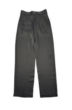 Alternative view of Aritzia Wilfred Limitless Black Satin High Rise Wide Leg Pants Size 4