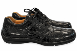 Alternative view of Fennix Italy Mens Sneakers Size 9 EU 42 Black Genuine Alligator Leather