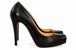 Alternative view of Christian Louboutin Women's Heels 39 Rolando 120 Black Leather Platform Pumps