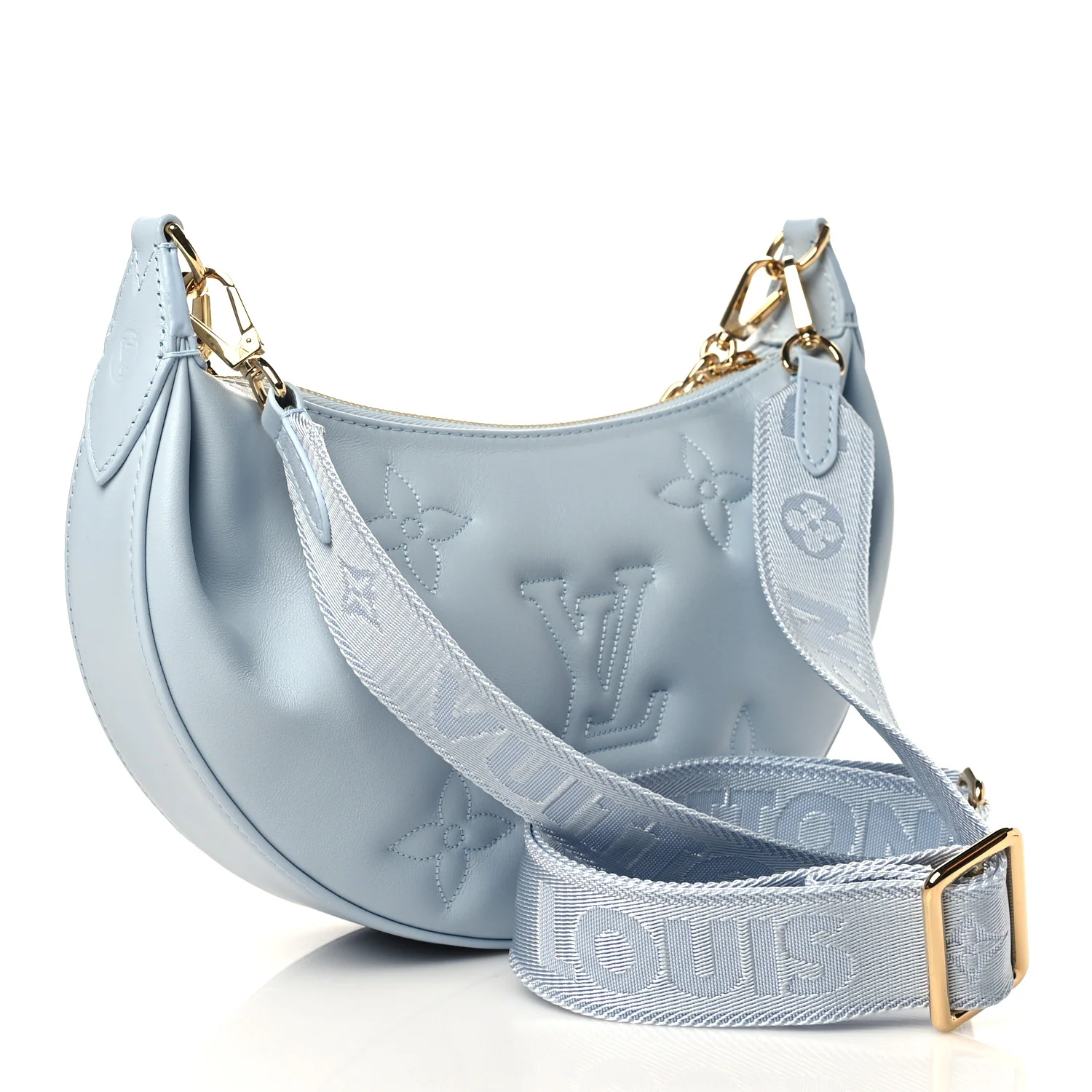 Louis Vuitton Bag Over The Moon Bubblegram Ice Blue Calfskin Leather - Image 2