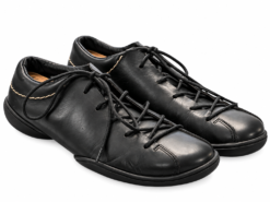 Trippen for Issey Miyake Mens Shoes Size US 9 Black Leather Lace Up Sneakers