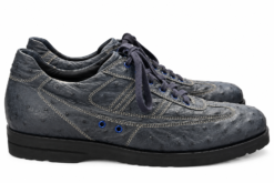 Alternative view of Warren Edwards Sneakers Mens 9 Blue Gray Genuine Ostrich Leather Made in Italy