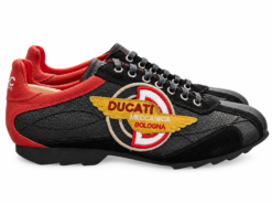 Alternative view of Costume National x Ducati Mens Sneakers Size 43 Black Leather Suede Racing Shoes