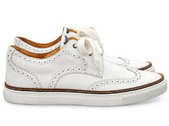 Alternative view of DSQUARED2 Men's Brogue Oxford Sneakers Size 42 White Leather 410 Wingtip Shoes