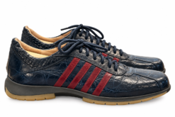 Alternative view of Warren Edwards Mens Sneakers Size 43 Genuine Alligator Navy Burgundy