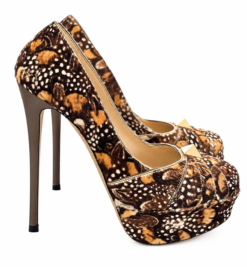 Alternative view of Valentino Garavani Womens Pumps Size 39 Rockstud Pony Hair Animal Print Heels