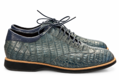 Alternative view of Warren Edwards Men's Oxfords Size 9 Blue Genuine Crocodile Lace Up Shoes