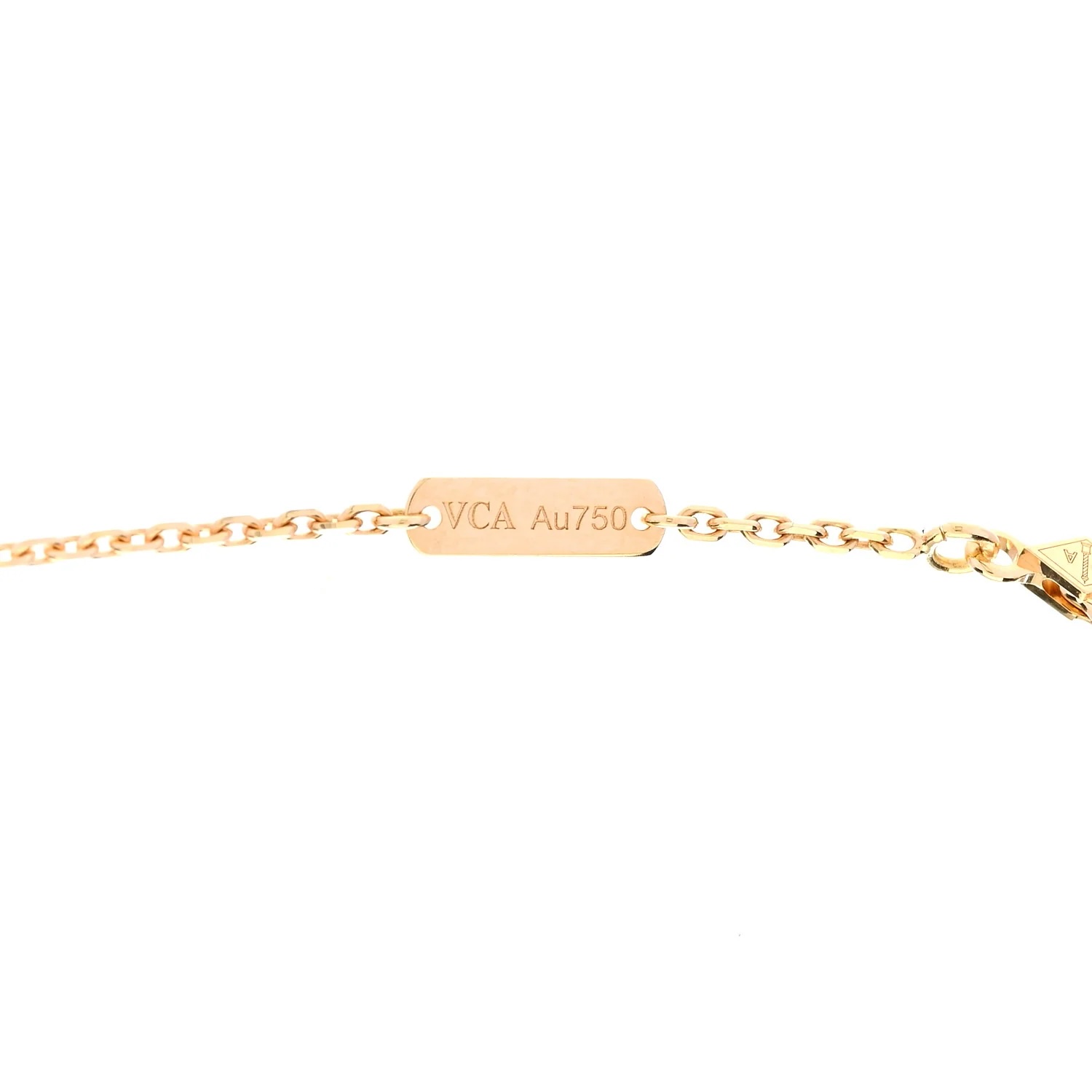 Van Cleef & Arpels Vintage Alhambra Black Onyx 18K Yellow Gold Pendant Necklace - Image 4