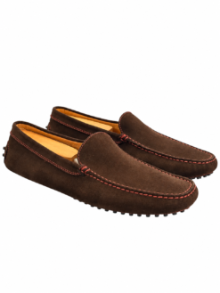 Tod's for Ferrari Men's Loafers Size UK 8 US 9 Brown Suede Driving Shoes