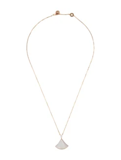 Alternative view of Bvlgari Divas Dream Diamond Mother of Pearl 18K Rose Gold Necklace Box Papers