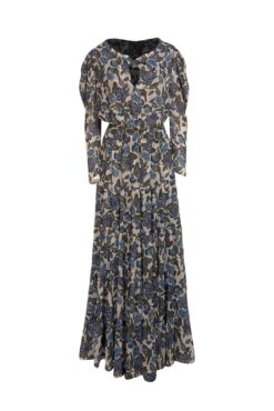 Alternative view of MISA Los Angeles Vida Dress Womens XS Floral Print Boho Maxi Resort Vacation