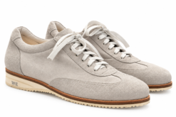 Warren Edwards Sneakers Mens 9 Gray Suede Leather Lace Up Low Top Shoes