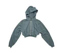 Alternative view of ALO Yoga Hoodie XS Sweet Escape Accolade Cropped Full Zip Sweatshirt