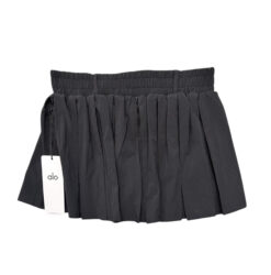 Alternative view of Alo Yoga Skort Small Black Rally Pleated Tennis Mini Skirt NWT