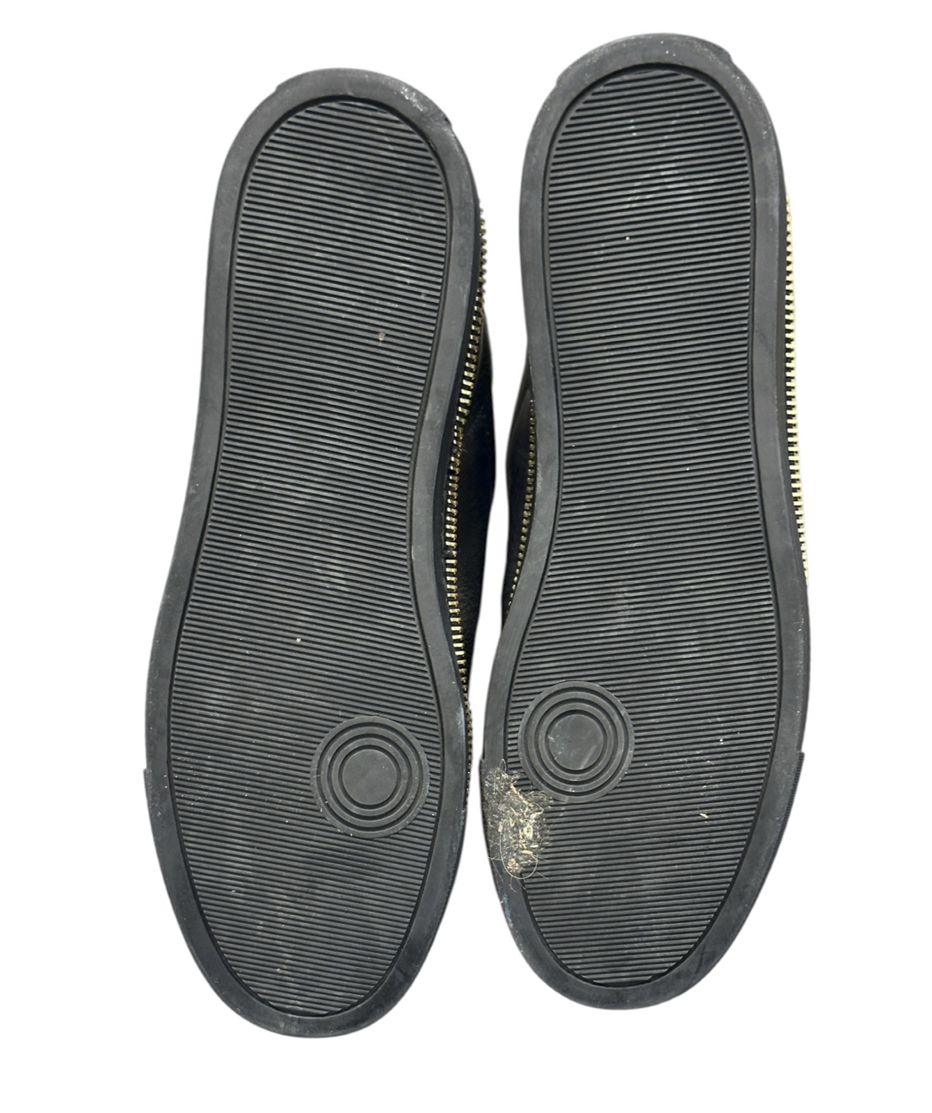 Alexander McQueen Men's Sneakers Size 42 Black Leather Gold Zipper Skull - Image 9