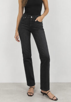AYR Womens Jeans Size 27 The Legend High Rise Straight Leg Fade to Black
