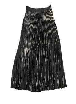 Alternative view of Bailey 44 Woolly Amsonia Skirt Womens Small Black White Pleated Maxi