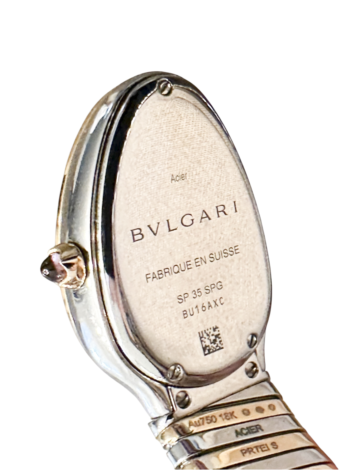BVLGARI Women's Serpenti Tubogas Watch SP35SPG 18K Rose Gold Steel Diamond Box - Image 4
