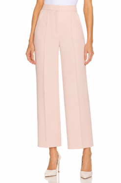 Veronica Beard Edia Pants Womens 4 Ballet Pink High Rise Wide Leg Dress Trousers