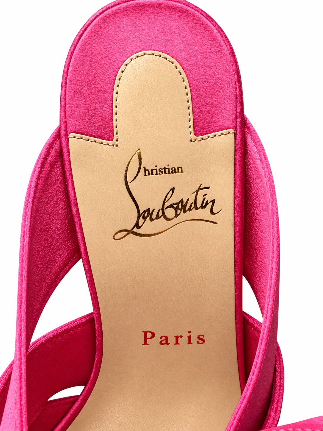 Christian Louboutin Sandals 40 Samourai 100 Pink Satin Bow Mules Heels Box - Image 7
