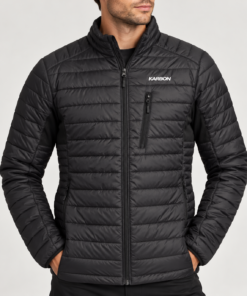 Karbon Quest II Puffer Jacket Mens Small Black Thermore Evodown Lightweight NWT