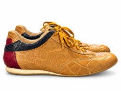 Alternative view of Warren Edwards Mens Sneakers Size 43 Genuine Alligator Leather Multicolor