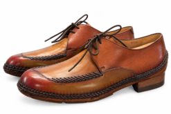 Berluti Mens Indio Shoes Size 8 US 9 Venezia Leather Derby Blucher Made Italy