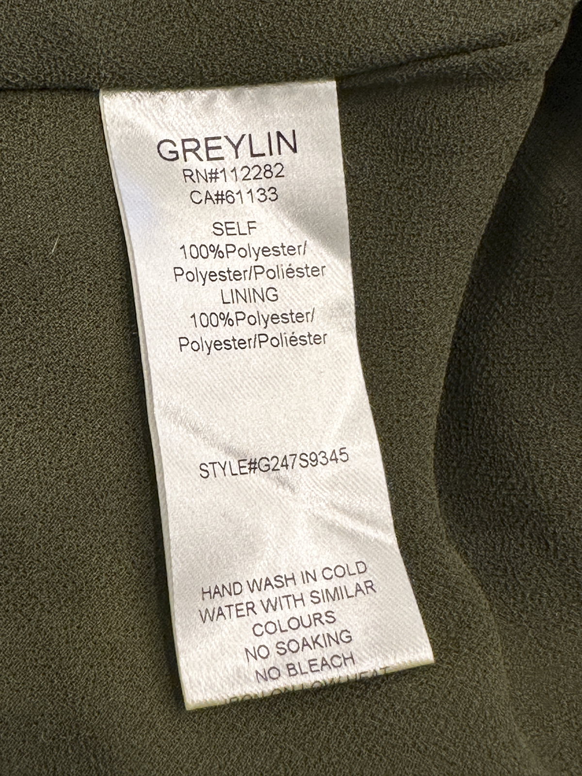 Greylin Marvela Satin Midi Skirt Small S Olive Pink Gradient Ombre Maxi Flowy - Image 4