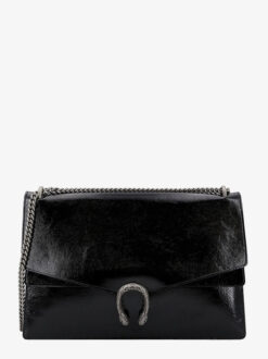 Gucci Dionysus Maxi Large Shoulder Flap Bag Black Patent Leather Chain 795003 w/ Tags