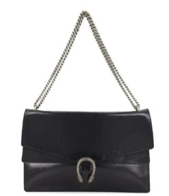 Alternative view of Gucci Dionysus Maxi Large Shoulder Flap Bag Black Patent Leather Chain 795003 w/ Tags