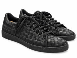 Issey Miyake Mens Sneakers Size 9 Black Woven Canvas Vintage Japan