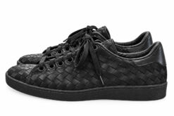 Alternative view of Issey Miyake Mens Sneakers Size 9 Black Woven Canvas Vintage Japan
