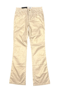 Alternative view of Moschino Jeans Womens 32 Gold Metallic Low Rise Bootcut Y2K Vintage NWT