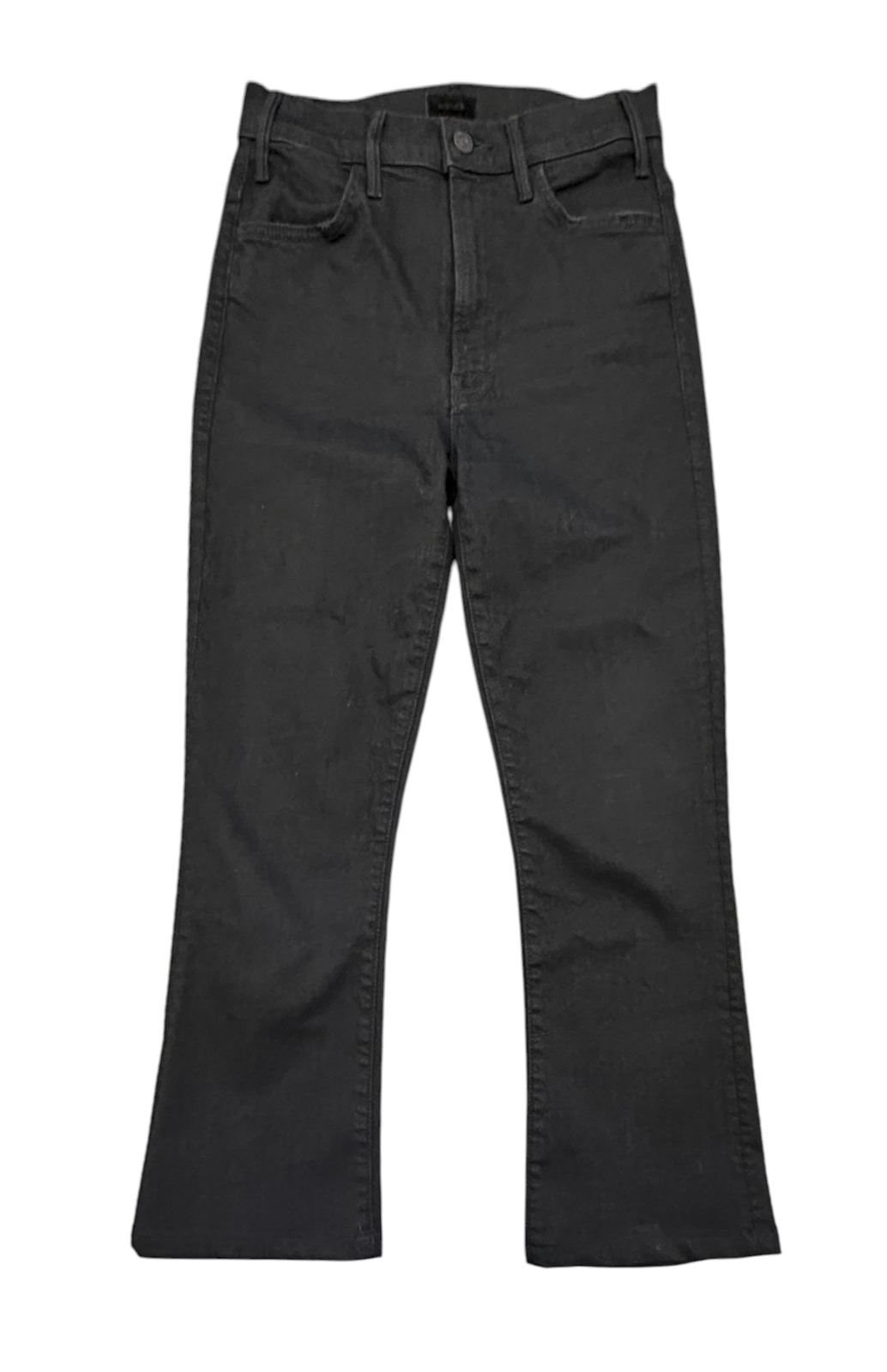 MOTHER The Hustler Jeans Size 25 Ankle Not Guilty Black High Rise Flare - Image 2