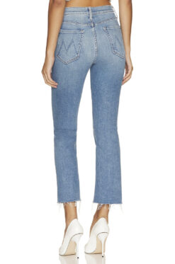 Alternative view of MOTHER The Tripper Ankle Fray Jeans Womens 26 Je T'aime Blue High Rise Straight