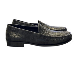 Alternative view of Tod's Mens Genuine Crocodile Penny Loafers Black Exotic Leather Shoes UK 8 US 9