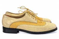 Alternative view of Warren Edwards Oxford Shoes 9 Stingray Crocodile Leather Two Tone Exotic